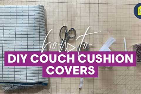 How to DIY Couch Cushion Covers I HB