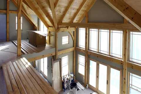 How are timber framed houses constructed?