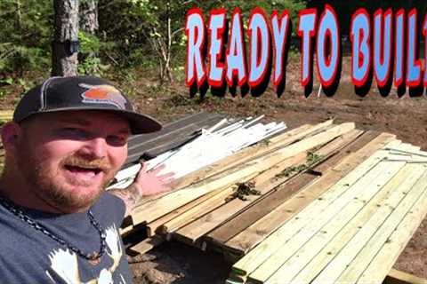 BUILDING PUMP/SOLAR HOUSE | abandoned cabin | cabin build | tractor work | homesteading | building