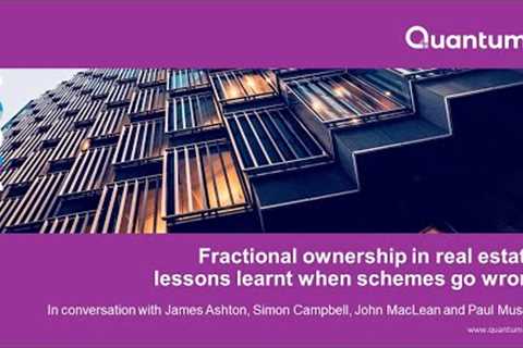 Fractional ownership in real estate: lessons learnt when schemes go wrong