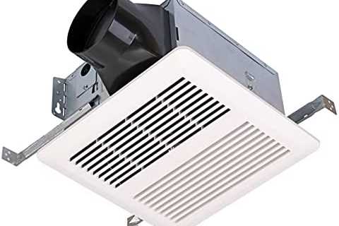 KAZE APPLIANCE SNP100 Ultra Quiet Bathroom Ventilation Exhaust Extractor Fan (No Attic Access..