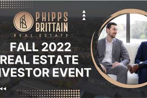 Fall 2022 Real Estate Investor Event - Joint Ventures, Private Financing & More