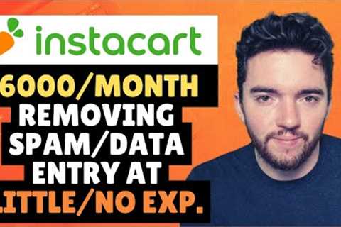 $6000/MONTH Work-From-Home Removing Spam Data Entry Remote Jobs at Instacart Little/No Experience