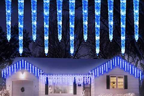 Lomotech Christmas Icicle Lights, 90 LED 20 Tubes 8 Modes Icicle Lights with Timer Function,..