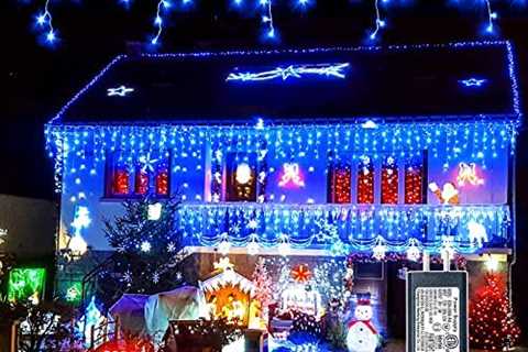 Icicle Lights 640LED 66ft Christmas Lights Outdoor, 8 Modes Hanging String Lights with 120 Drops,..