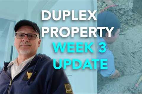 Duplex Real Estate Renovation | Repiping Both Units | Week 3 Property Update