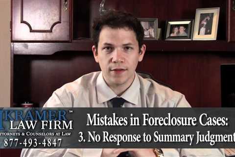 Orlando Foreclosure Lawyer explains Top 3 Mistakes Made in Foreclosure Cases