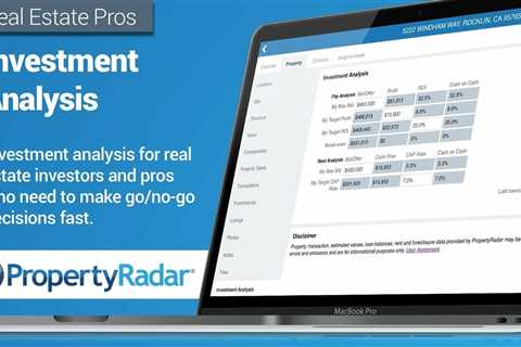 Investment Analysis using PropertyRadar