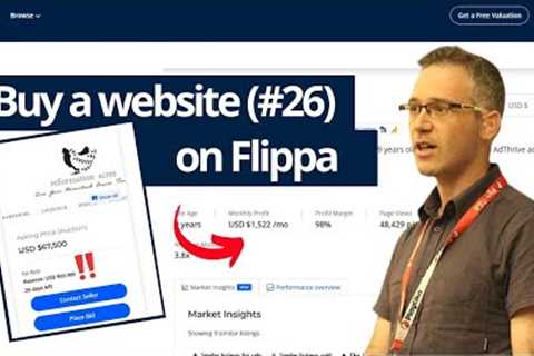 Buy a website(#26) - Review of home and garden website for sale on Flippa
