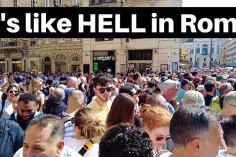 Rome Italy, Dangerous Heatwave Grips Rome. Rome Walking Tour During A Heatwave 2023