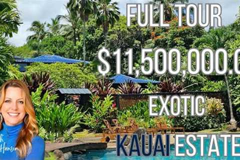 Luxury Tour of $11,500,000 Kauai Estate with Realtor Penny Hanson