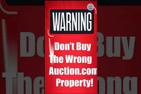Auction.com Property Warning! Don’t Buy The Wrong Property Type #shorts #realestateinvestors ️ ️