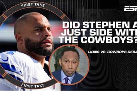 Stephen A. PICKS Cowboys OVER Lions as MOST dangerous team 🍿| First Take