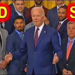 Joe Biden FAILS to Hold it Together Today in 3-Minute Speech With Texas Rangers...