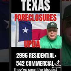 October Foreclosure Update for Texas