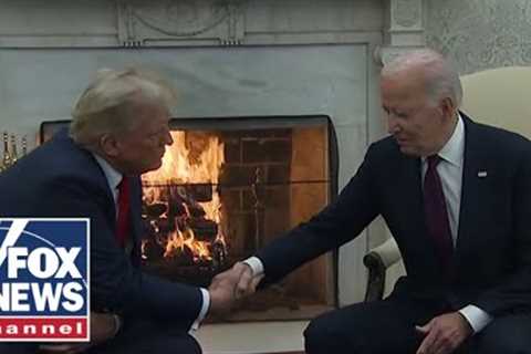 Biden congratulates Trump during historic Oval Office meeting: ''Welcome back''