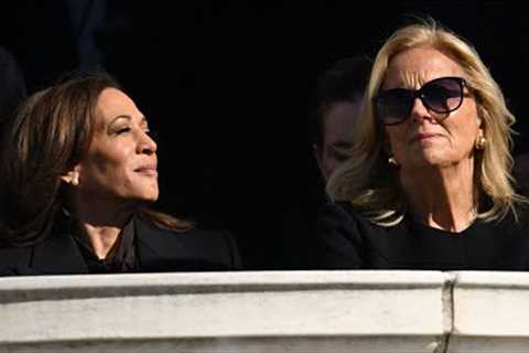‘Tension’ high as Kamala Harris and the Bidens make first public appearance post-election loss