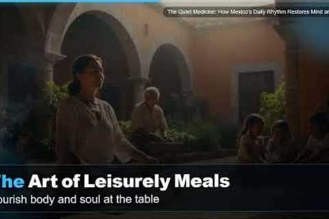 The Quiet Medicine: How Mexico's Daily Rhythm Restores Mind and Body