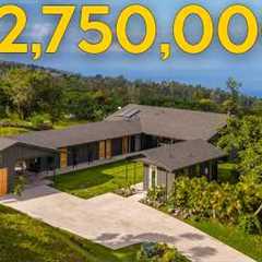 Holualoa Luxury Estate on 5 Acres | New Construction Ocean View Home with Guest Suite | Pickleball